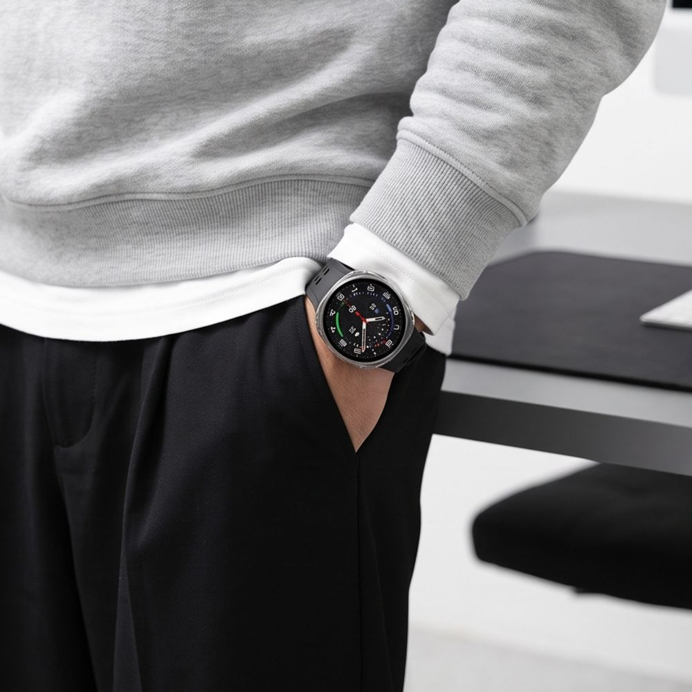 Tech-Protect Defense futrola za Samsung Galaxy Watch9 / Watch8 40mm, Set 2 komada, Crna / Prozirna