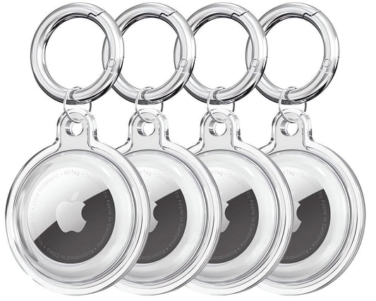 Futrola Tech-Protect Icon za Apple AirTag, Set 4 komada, Prozirna