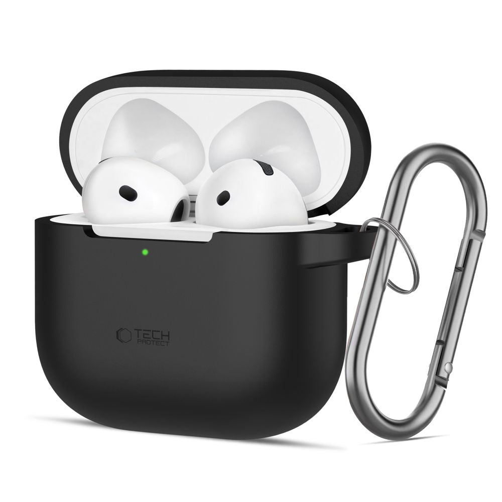 Futrola Tech-Protect Silicone Hook za Apple AirPods 4, Crna
