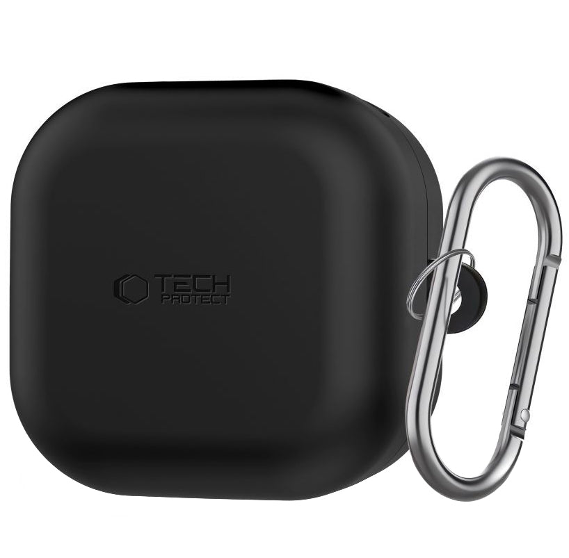 Futrola Tech-Protect Silicone Hook za Samsung Galaxy Buds4 / Buds4 Pro, Crna