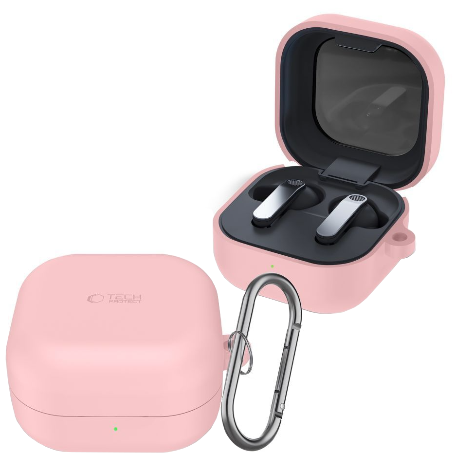 Futrola Tech-Protect Silicone Hook za Samsung Galaxy Buds4 / Buds4 Pro, Roza