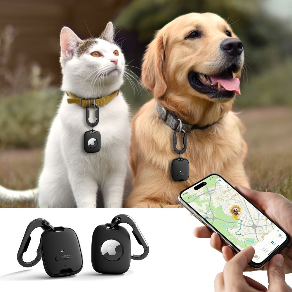 Futrola Tech-Protect Velar za Apple AirTag, Crna