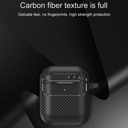 Techsuit CarbonFiber futrola za Apple AirPods Gen 2 / Gen 1, Crna