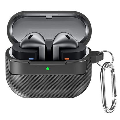 Techsuit CarbonFiber futrola za Samsung Galaxy Buds3 FE / Buds3 Pro / Buds3, Crna