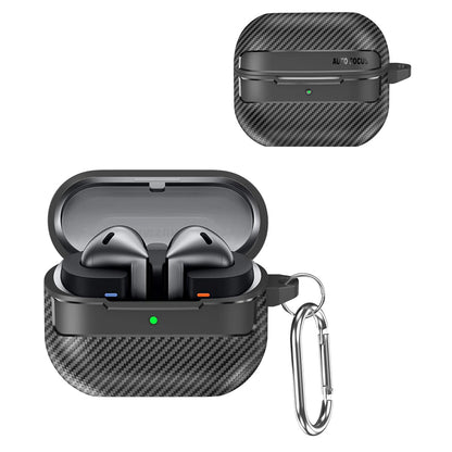 Techsuit CarbonFiber futrola za Samsung Galaxy Buds3 FE / Buds3 Pro / Buds3, Crna