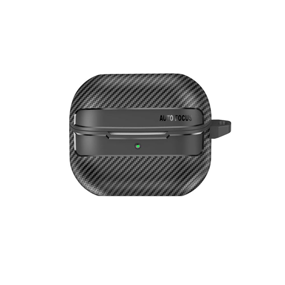 Techsuit CarbonFiber futrola za Samsung Galaxy Buds3 FE / Buds3 Pro / Buds3, Crna