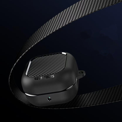 Techsuit CarbonFiber futrola za Samsung Galaxy Buds4 / Buds4 Pro, Crna
