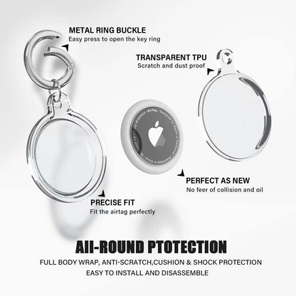 Techsuit CT15 futrola za Apple AirTag, Prozirna