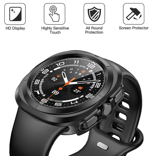 Techsuit Defense360 Pro futrola za Samsung Galaxy Watch Ultra, Crna