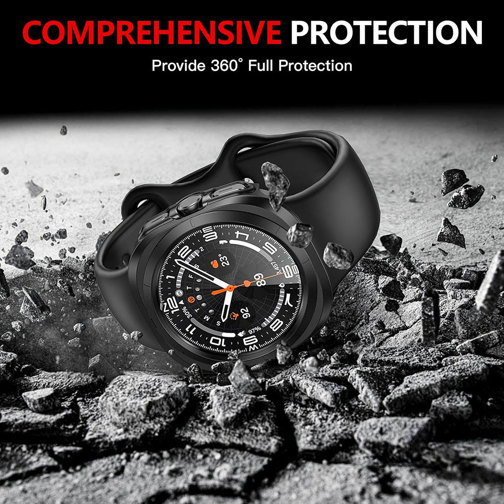 Techsuit Defense360 Pro futrola za Samsung Galaxy Watch Ultra, Crna