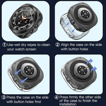 Techsuit Defense360 Pro kućište za Samsung Galaxy Watch Ultra, Prozirno