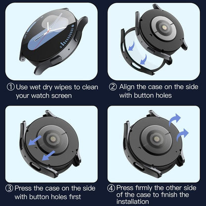 Techsuit Defense360 Pro kućište za Samsung Galaxy Watch7 40mm, Crna