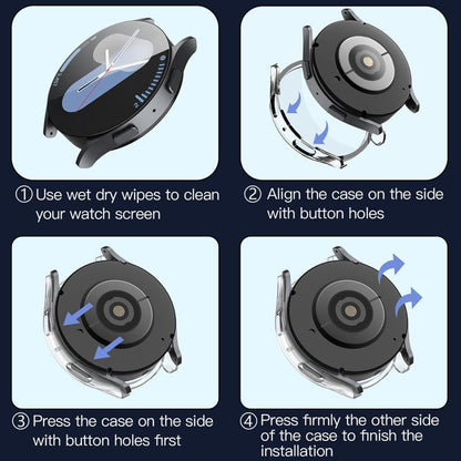 Techsuit Defense360 Pro kućište za Samsung Galaxy Watch7 40mm, Prozirno