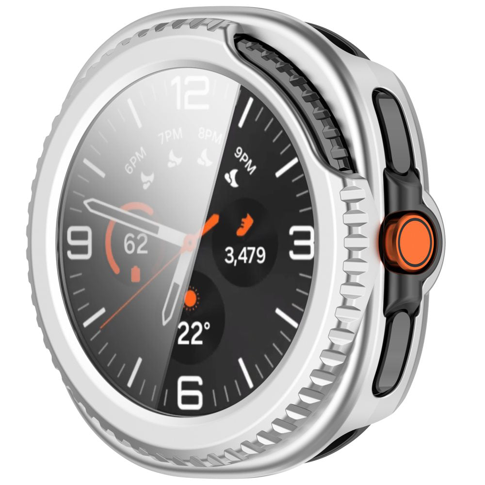 Techsuit Defense360 Pro kućište za Samsung Galaxy Watch8 Classic, Srebrna