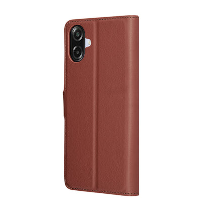 Futrola za Samsung Galaxy A07 4G A075, Techsuit, Kožna Folio, Smeđa
