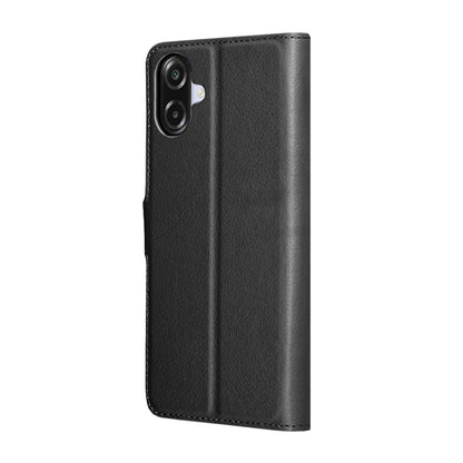 Futrola za Samsung Galaxy A07 4G A075, Techsuit, Kožna Folio, Crna