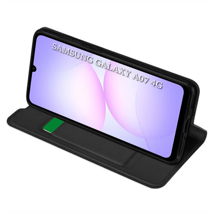 Maska za Samsung Galaxy A07 4G A075, Techsuit, Magskin Book, Crna