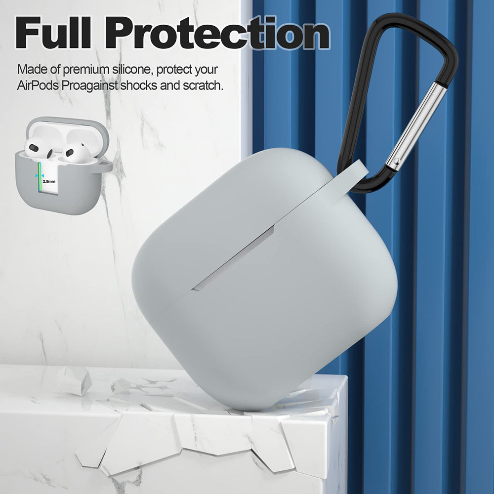 Techsuit silikonska futrola za Apple AirPods 3, siva