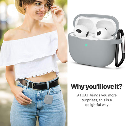 Techsuit silikonska futrola za Apple AirPods 3, Ljubičasta