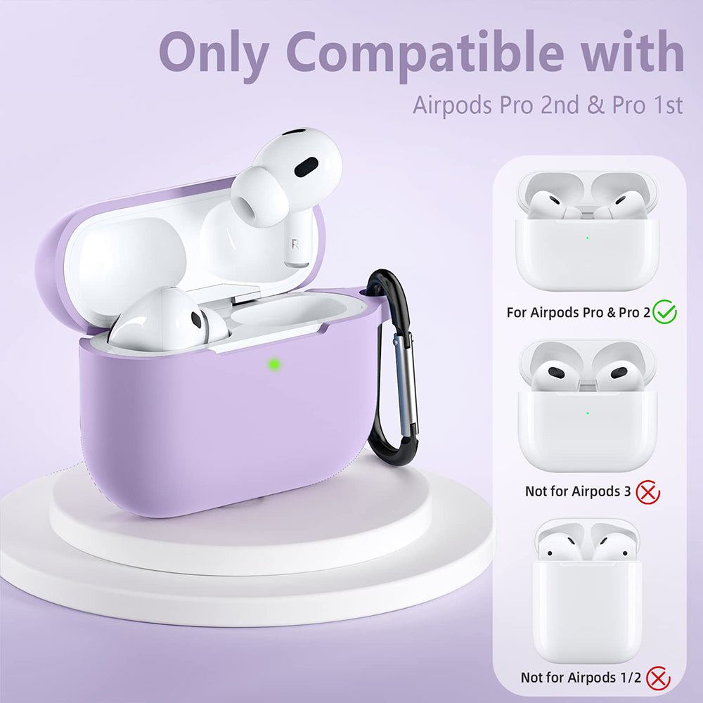 Techsuit silikonska futrola za Apple AirPods Pro seriju, Ljubičasta
