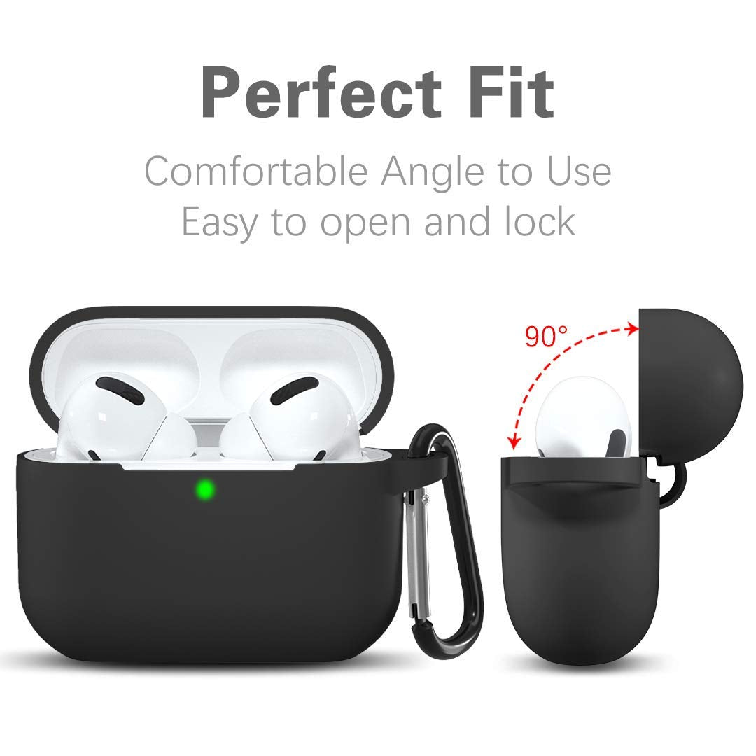 Techsuit silikonska futrola za Apple AirPods Pro seriju, crna
