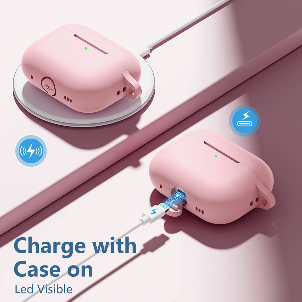 Techsuit silikonska futrola za Apple AirPods Pro seriju, Roza