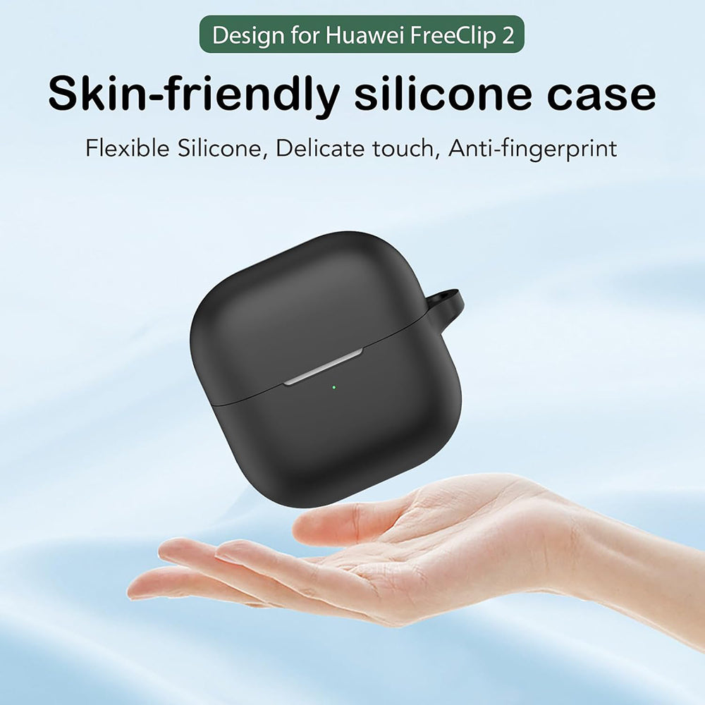 Futrola Techsuit Silicone za Huawei FreeClip 2, Crna