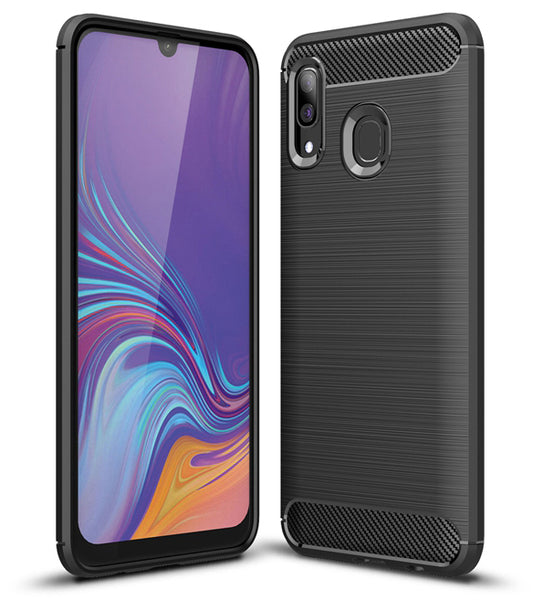 Maska za Samsung Galaxy A40 A405, Forcell, Carbon, Crna