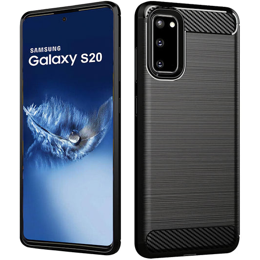 Maska za Samsung Galaxy S20 5G G981 / S20 G980, OEM, Karbon, Crna