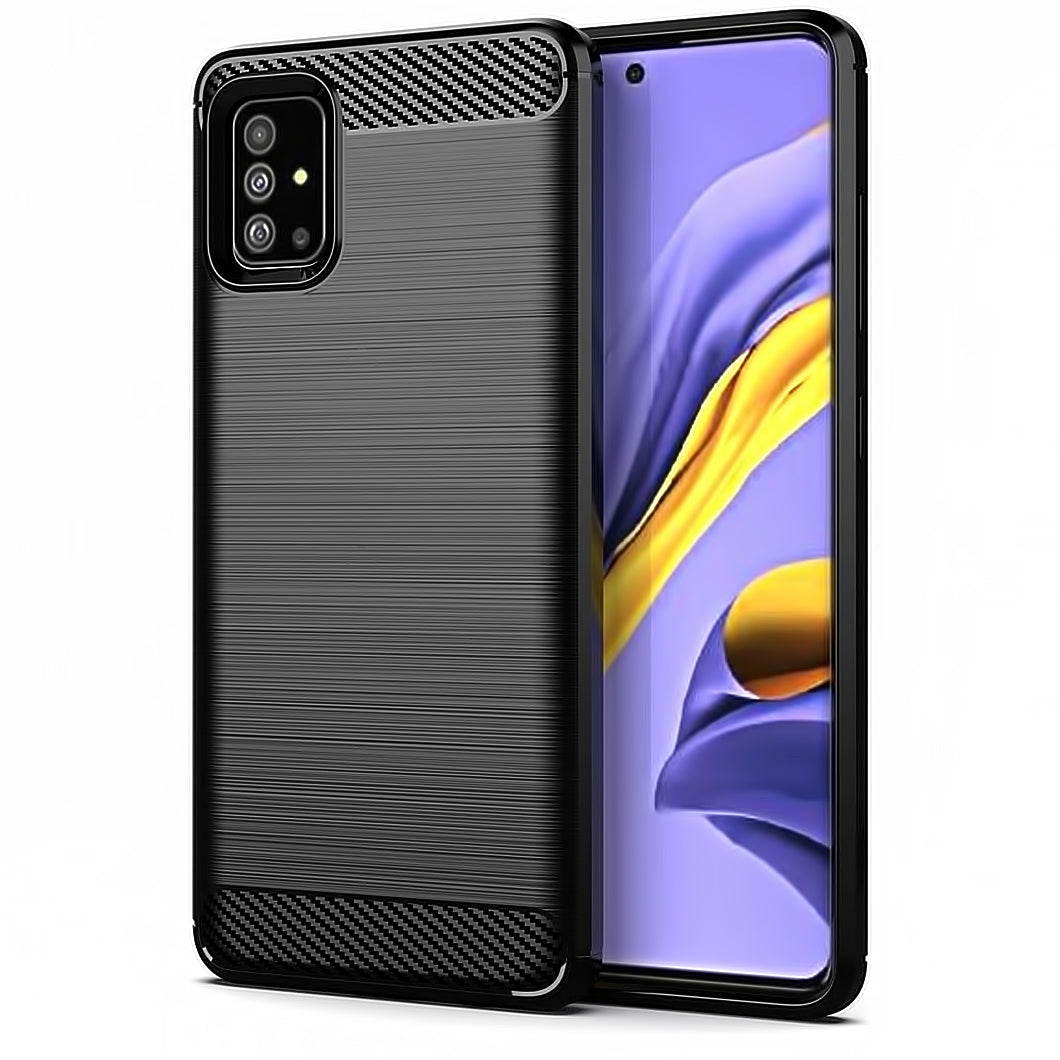 Maska za Samsung Galaxy A51 5G A516, Karbon, Crna