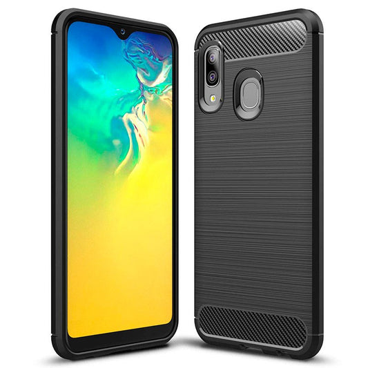 Maska za Samsung Galaxy A20e A202, Karbon, Crna