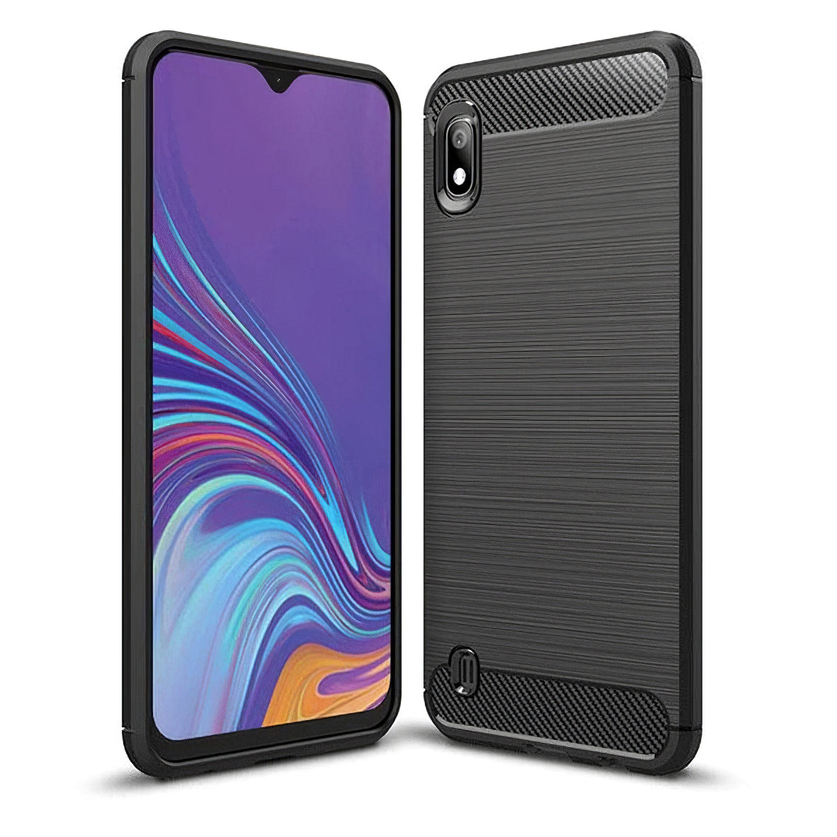 Futrola za Samsung Galaxy A10 A105, OEM, Karbonska, Crna