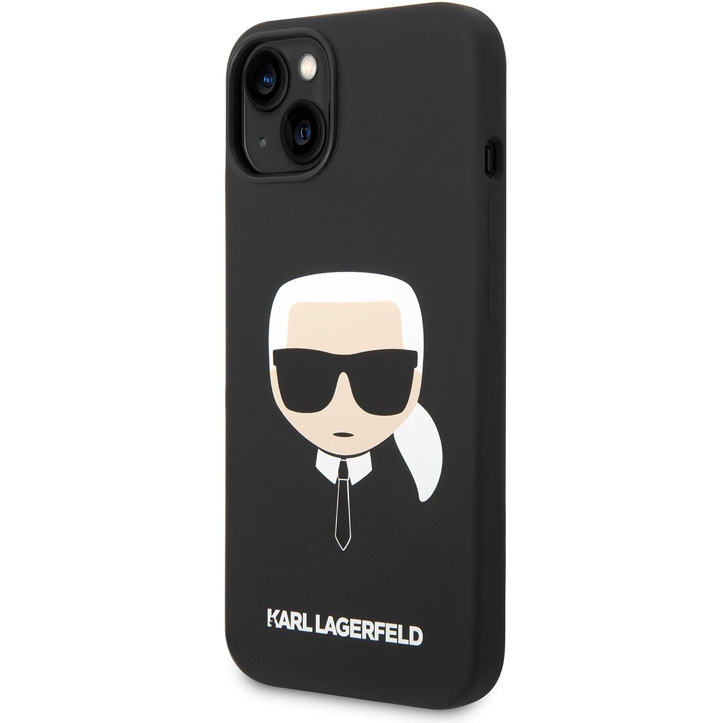Futrola za Apple iPhone 14 Plus, Karl Lagerfeld, Silikonska Karl's Head, Crna