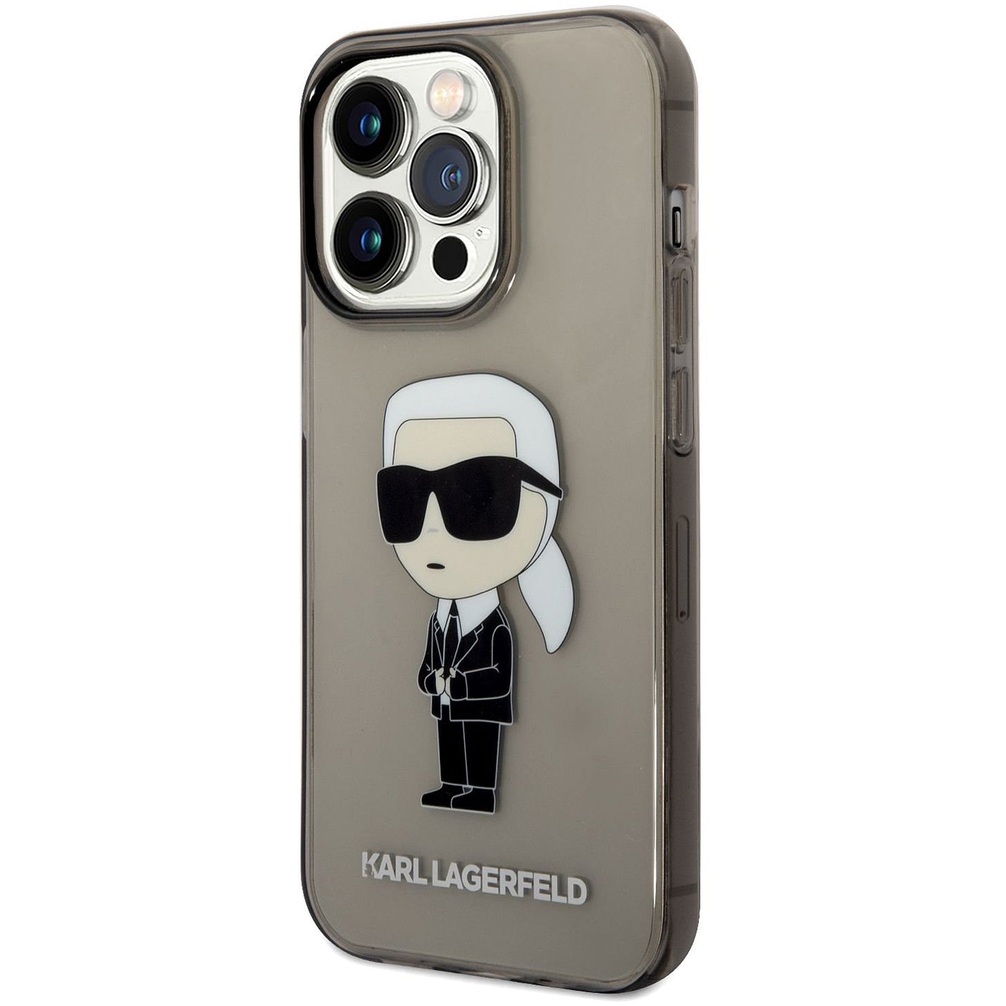 Futrola za Apple iPhone 14 Pro Max, Karl Lagerfeld, IML Ikonik NFT, Crna