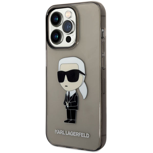Futrola za Apple iPhone 14 Pro Max, Karl Lagerfeld, IML Ikonik NFT, Crna