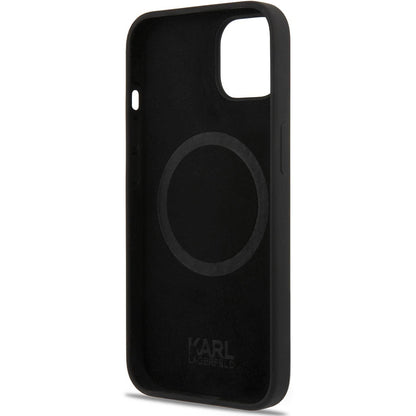 MagSafe futrola za Apple iPhone 14 Plus, Karl Lagerfeld, Silikon Karl & Choupette, Crna