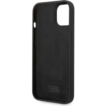 Futrola za Apple iPhone 14 Plus, Karl Lagerfeld, Silikonska Karl's Head, Crna