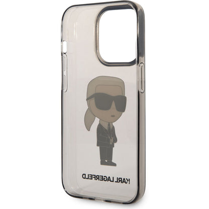 Futrola za Apple iPhone 14 Pro Max, Karl Lagerfeld, IML Ikonik NFT, Crna