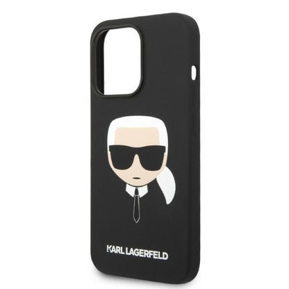 MagSafe futrola za Apple iPhone 14 Pro, Karl Lagerfeld, Silicone Karl Head, Crna