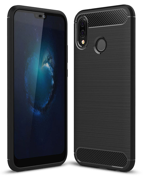 Maska za Huawei P20 Lite, OEM, Karbon, Crna