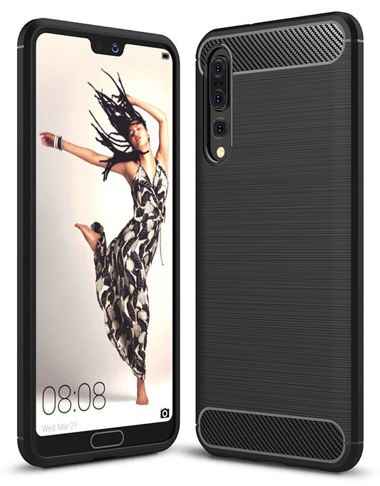 Maska za Huawei P20 Pro, OEM, Karbon, Crna