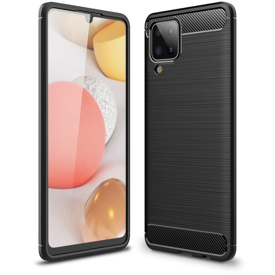 Maska za Samsung Galaxy A12 Nacho A127 / M12 M127 / A12 A125, OEM, Karbon, Crna