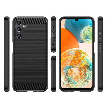 Maska za Samsung Galaxy A14 A145 / A14 5G A146, OEM, Karbon, Crna