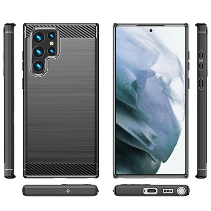 Maska za Samsung Galaxy S22 Ultra 5G S908, OEM, Karbon, Crna