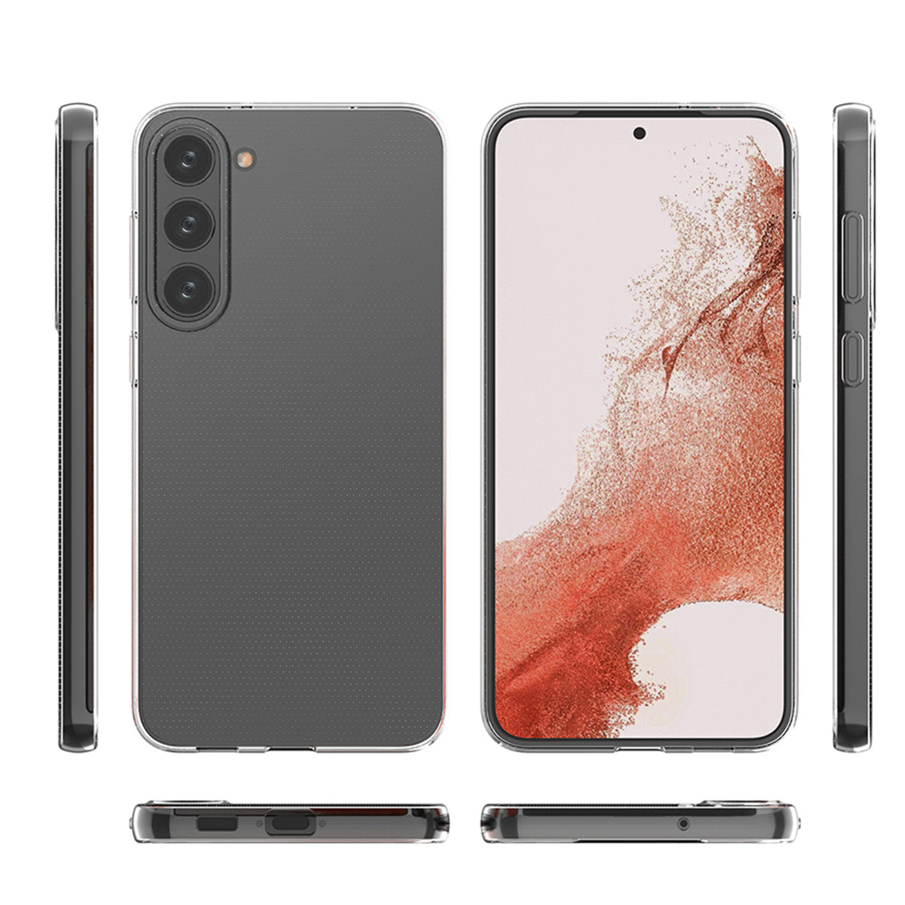 Maska za Samsung Galaxy S23 S911, OEM, Tanka, Prozirna