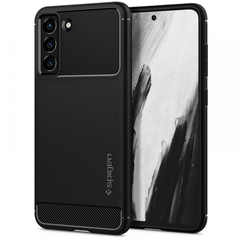 Futrola za Samsung Galaxy S21 FE 5G G990, Spigen, Rugged Armor, Crna ACS03049