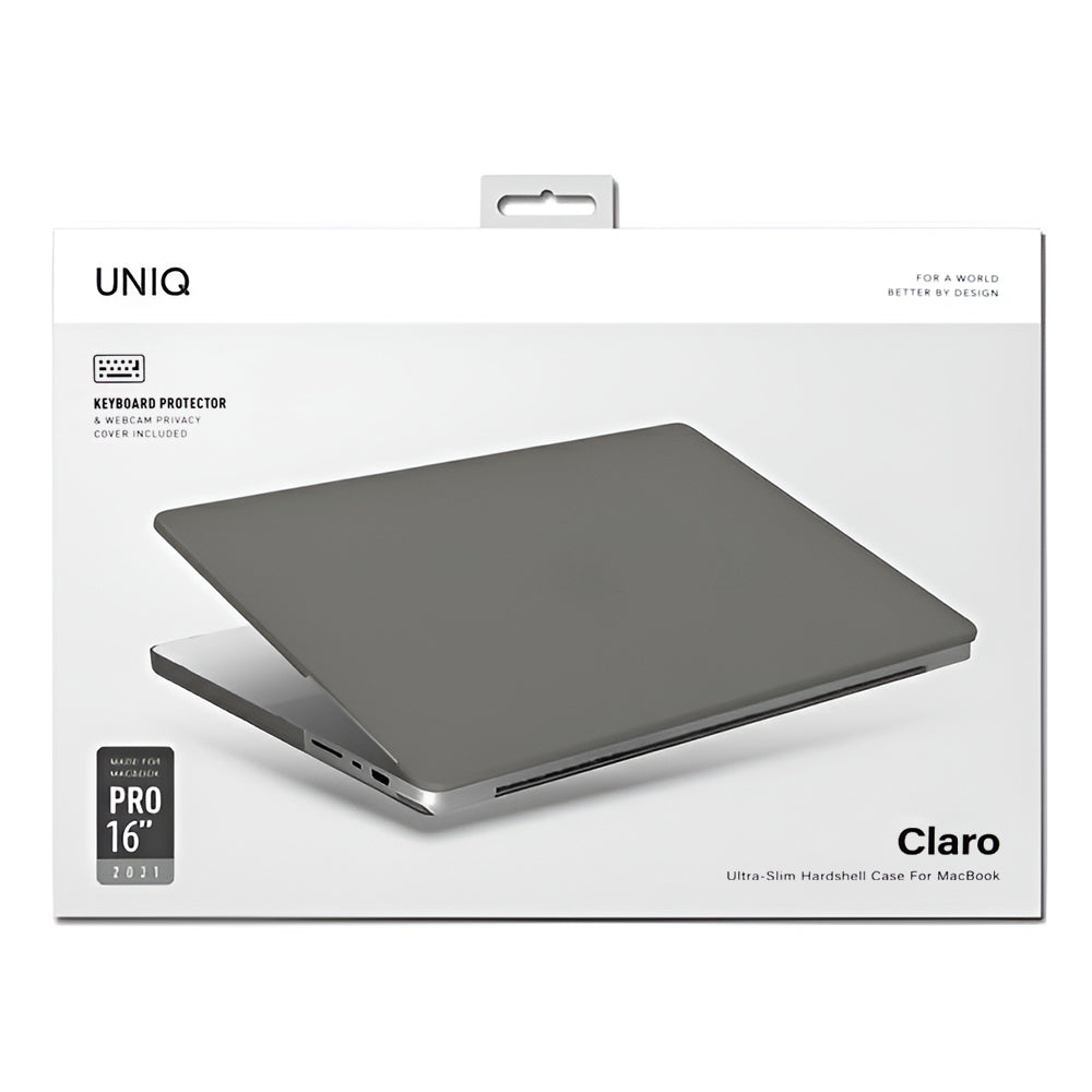 UNIQ Claro torbica za Apple MacBook Pro 16 inča (2026) / (2024) / (2023) / (2021), Mat Siva