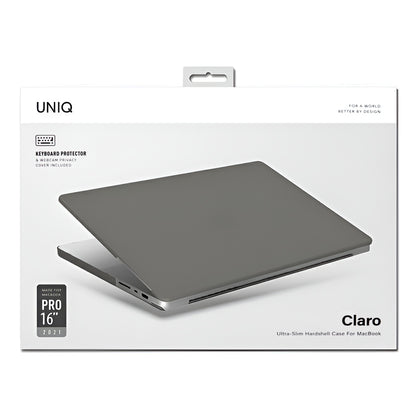 UNIQ Claro torbica za Apple MacBook Pro 16 inča (2026) / (2024) / (2023) / (2021), Mat Siva