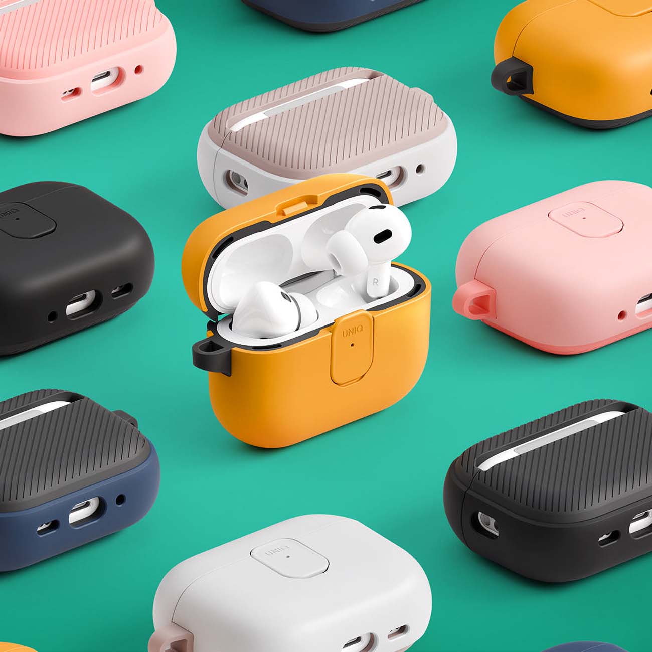 Futrola UNIQ Clyde za Apple AirPods 4, Plavo Crna