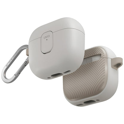 Futrola UNIQ Clyde za Apple AirPods 4, Sivo Bež